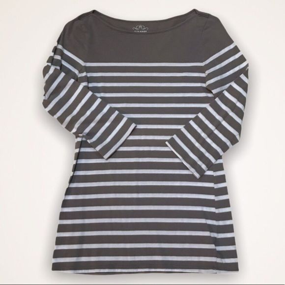 💫4/30 OLD NAVY Striped 3/4 Sleeve Cotton Tee - Picture 1 of 5